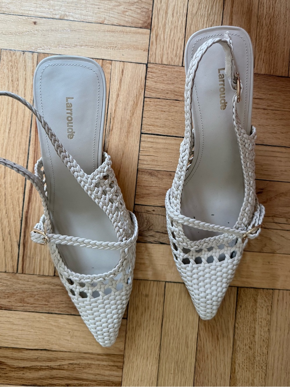 Larroude Macrame kitten Heels - Picture 4 of 5
